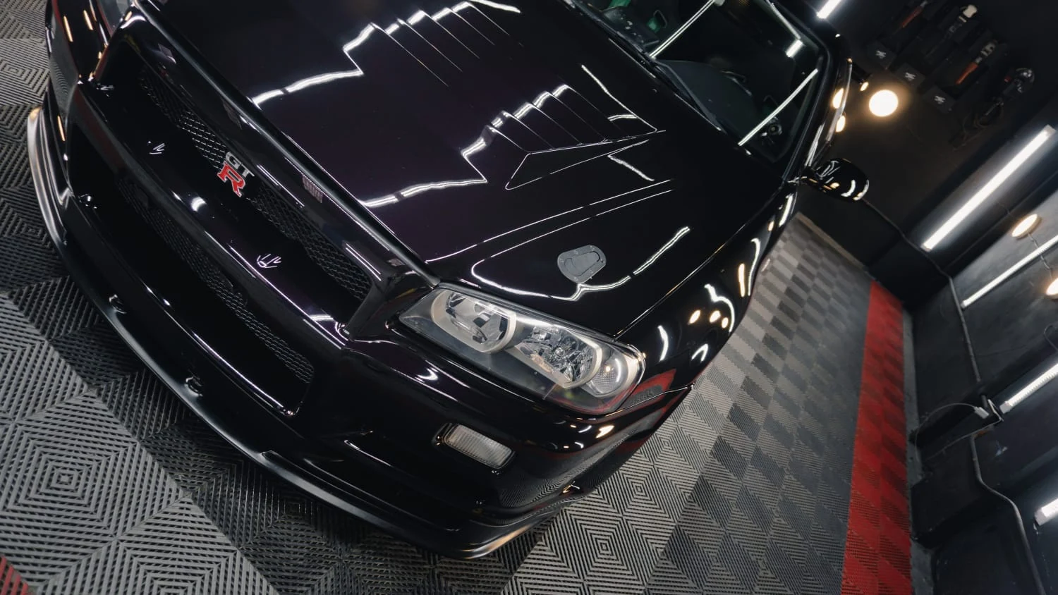 Vista superior de Nissan Skyline GT-R trabajado por PRD Iquique